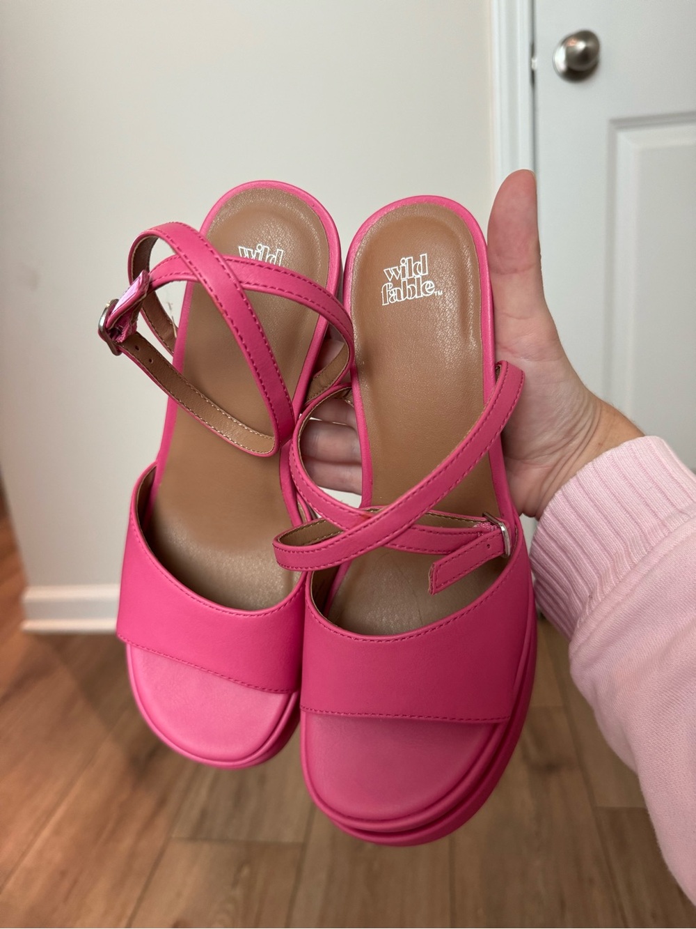 Wild Fable Hot Pink Platform Block Heel - Picture 3 of 5